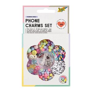 folia Perlen-Set Phone Charms Set mehrfarbig