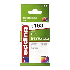 edding EDD-163 color Druckerpatrone kompatibel zu HP 22 (C9352AE)