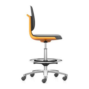 bimos Arbeitsdrehstuhl Labsit orange, schwarz Kunstleder