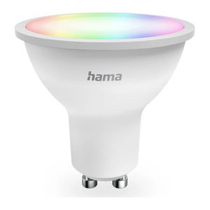 hama LED-Lampe Smarte WLAN GU10 GU10 5 W WLAN, für Sprach- / App-Steuerung, 1 St.