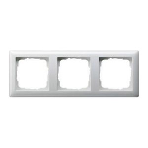 GIRA  3-fach Steckdosenrahmen Standard 55 weiß 22,3 x 8,1 cm, 1 St.
