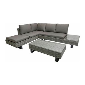 Garden Pleasure Loungegruppe CADIZ, grau Kunststoff, Metall, 11-teilig