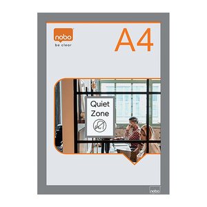 nobo Magnetrahmen selbstklebend silber A4, 2 St.