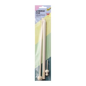 folia Bastelholz natur Windrad Stab, 1 Set