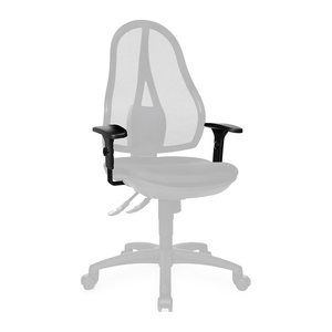 Armlehnenset für Bürodrehstuhl Basic mit Netz