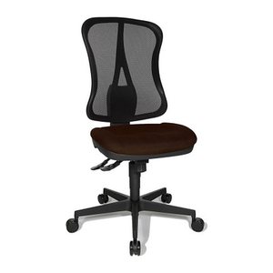 Topstar Bürostuhl Head Point SY, HE200 G08/B90 Stoff braun, Gestell schwarz