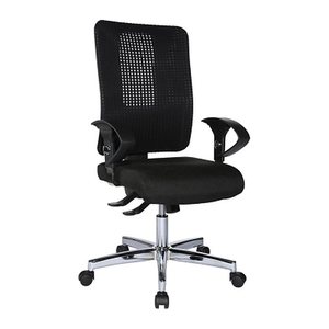 Topstar Bürostuhl Open XT (N), OX790U G200 Stoff schwarz, Gestell chrom
