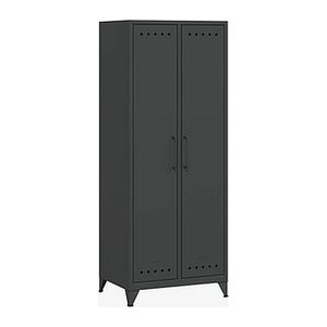 BISLEY Stahlschrank Fern Maxi FERMAX634 anthrazitgrau 1 Fachboden 70,0 x 51,0 x 180,0 cm, aufgebaut, 1 St.