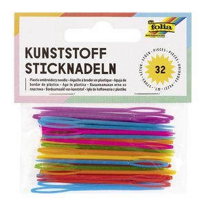 folia Bastelwerkzeug farbsortiert Sticknadeln Ø 1,8 mm, 32 St.