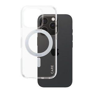 CARE by PanzerGlass® KICKSTAND Handy-Cover für Apple iPhone 16 Pro silber