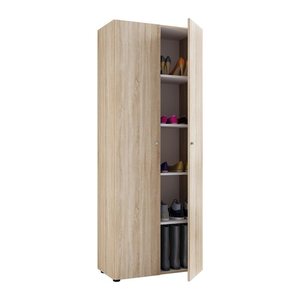 VCM my home Schuhschrank Vandol I, 913066 sonoma-eiche 4 Fachböden 71,0 x 37,0 x 180,0 cm