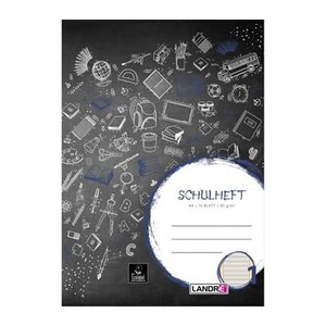 LANDRE Schulheft A4 16 Blatt 80 g/qm Lineatur 1