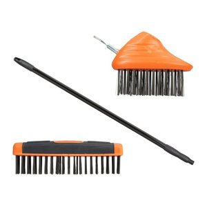 relaxdays Fugenbürsten-Set schwarz/orange Kunststoff, 1 St.