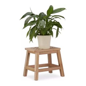 relaxdays Tritthocker natur, H: 25,5 cm