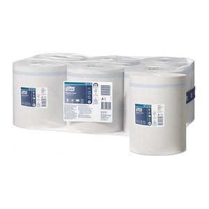 TORK Putztuchrollen Advanced M2 1-lagig weiß, 6 Rollen