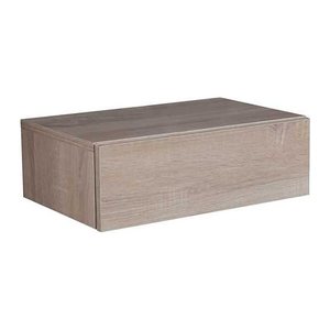 WOHNLING Nachttisch rechteckig Spanplatte sonoma-eiche 46,0 x 30,0 x 15,0 cm, 1 St.
