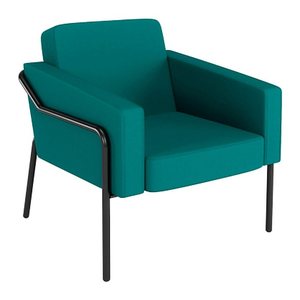 medso powered by PAPERFLOW Sessel MEDSO L blau schwarz Kunststoff 75,0 x 74,3 x 73,6 cm, 1 St.