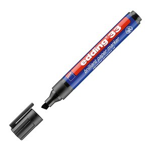 edding Brilliant-Paper-Marker 33 Permanentmarker schwarz 1,0 - 5,0 mm, 10 St.