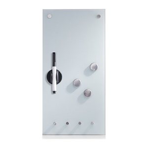 Zeller Glas-Magnettafel 20,0 x 40,0 cm weiß