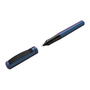 Pelikan Pina Colada Holo Tintenroller Metallic-Blau 0,7 mm, Schreibfarbe: blau, 1 St.