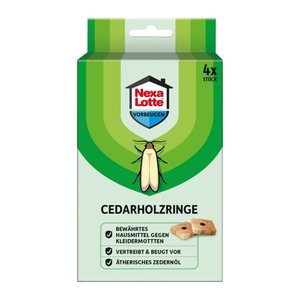 Nexa Lotte® Mottenschutz Cedarholz-Ringe braun, 4 St.
