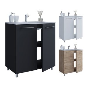 VCM my bath Badmöbel-Set 2-teilig Gilos 914862 weiß 60,0 x 46,0 x 86,0 cm