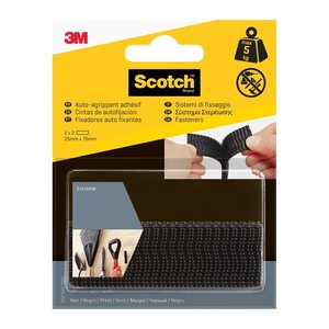 Scotch Klettstreifen Extreme Fastener schwarz, 4 St.