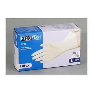 HYGOSTAR unisex Einmalhandschuhe SKIN weiß Größe L, 100 St.