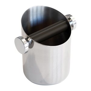 ROCKET® Abklopfbehälter Espresso Milano silber, 1 St.
