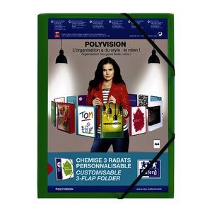 OXFORD Eckspanner Polyvision DIN A4 grün, 1 St.