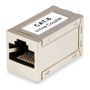 Equip modulare Kupplung Cat6 RJ45x2 8P8C geschirmt silber Polybeutel