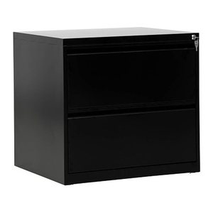Gürkan Hängeregistraturschrank schwarz 2 Schubladen 76,0 x 62,0 x 70,0 cm, 1 St.