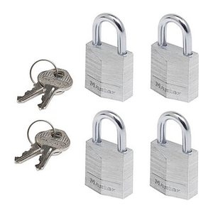 Master Lock® Vorhängeschlösser 9120EURQNOP silber, 4 St.