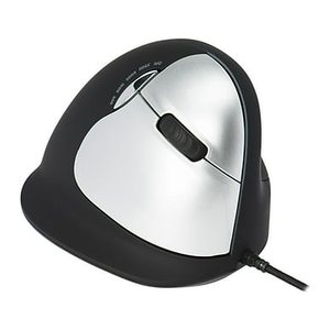 R-Go Maus HE ergonomisch rechts USB groß schw./silb retail