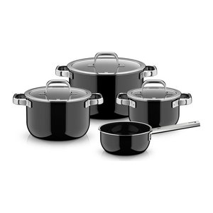 WMF Topf-Set Fusiontec® Mineral Pro schwarz 4-tlg., 4 Set