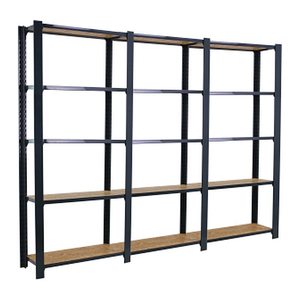 Simonrack Schwerlast-Weitspannregal OFFICLICK 5 8425437127731 anthrazit, braun 240,0 x 30,0 x 210,0 cm