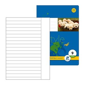 Staufen® Schulhefte Lineatur 9 liniert DIN A5 Außenrand, 16 Blatt, 10 St.