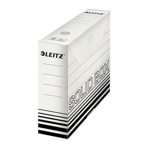 LEITZ Archivbox Solid weiß 8,0 x 33,0 x 25,7 cm, 10 St.