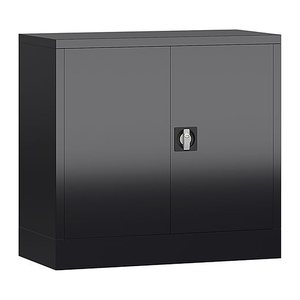 ClassiX Stahlschrank X-530309 tiefschwarz 1 Fachboden 80,0 x 38,0 x 75,0 cm, aufgebaut, 1 St.