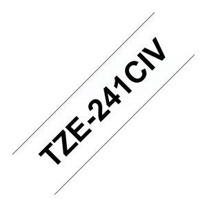brother Schriftbänder TZe-241 TZE241CIV, 18 mm, schwarz auf weiß, 20 St.