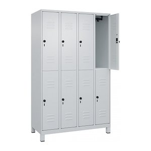 CP Spind Classic Plus lichtgrau 080310-40 S10009, 8 Schließfächer 120,0 x 50,0 x 195,0 cm
