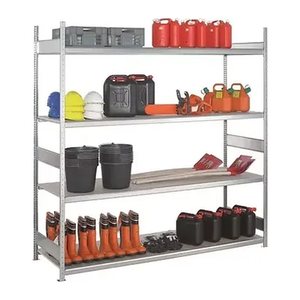 SCHULTE Anbau-Schwerlast-Weitspannregal WS 2000 15715 silber 150,0 x 60,0 x 300,0 cm