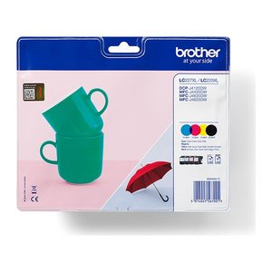 brother LC-227XL/LC-225XL schwarz, cyan, magenta, gelb Druckerpatronen, 4er-Set
