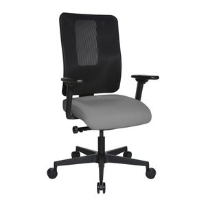 Topstar Bürostuhl Sitness Open X (N) Deluxe mit Schiebesitz, OX30WTW2 T230 Stoff grau, Gestell schwarz