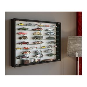 VCM my home Mandosa XXL Hängevitrine schwarz 8 Fachböden
