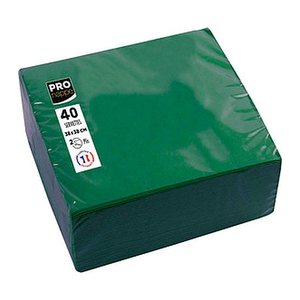PROnappe Servietten tannengrün 2-lagig 38,0 x 38,0 cm, 40 St.