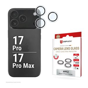 DISPLEX® Camera Lens Single Glass Ring Kamera-Schutzglas für Apple iPhone 17 Pro, iPhone 17 Pro Max