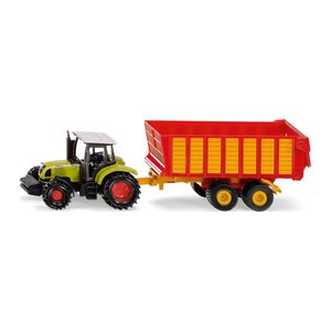 siku Claas Traktor mit Silagewagen 1650 Spielzeugauto