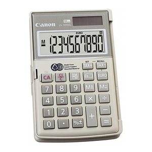 Canon LS-10TEG Taschenrechner grau/metallic