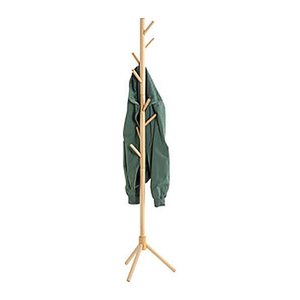 HAKU Möbel Kleiderständer 47179 braun Holz 8 Haken 43,0 x 174,0 cm, 1 St.